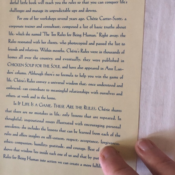 If Life is a Game, These are the Rules Book- 742 $12 or 🎉 - Picture 5 of 5